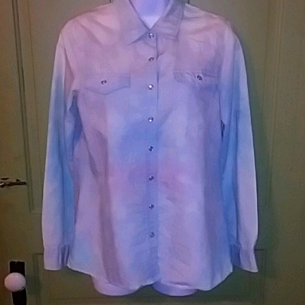 Faded Tye Dye Button Up